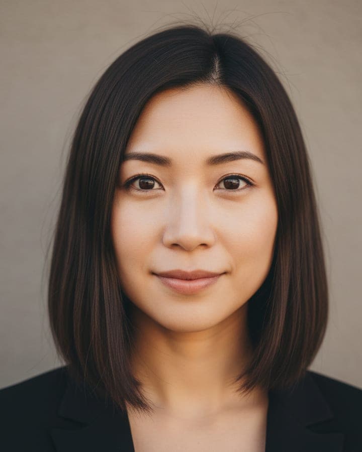 Blunt bob — Before